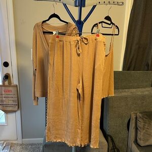 Cozy Women's Camel Pajama Set